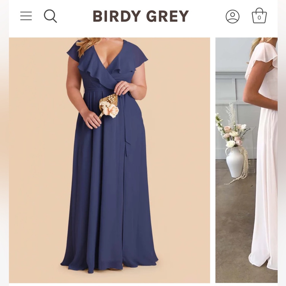 Birdy Grey SLATE Blue Bridesmaid Dress